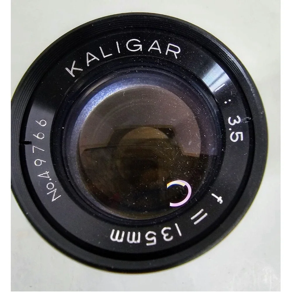 RARE VINTAGE Kaligar Camera Lens 135mm f/3.5‎ - Black UNTESTED